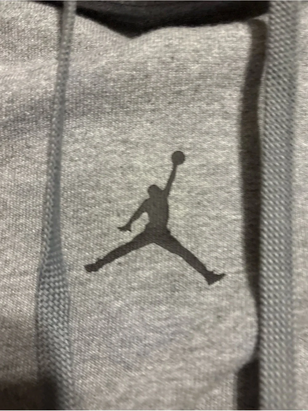 Jordan Men’s Heather Gray Pullover Hoodie with Jumpman Logo
